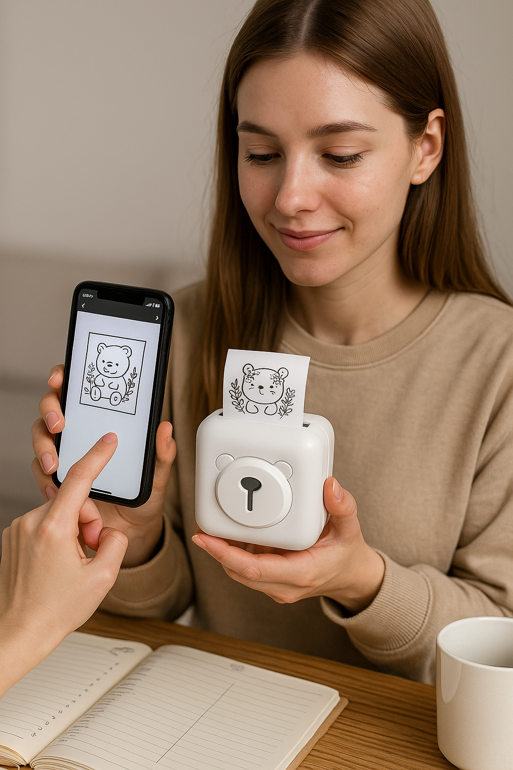 ¡Crea pegatinas increíbles desde tu móvil! Mini Impresora Térmica – Paga al recibir